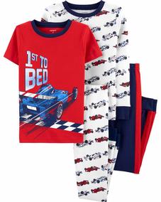 Erkek Çocuk Araba Desenli Pijama Seti 4'lü Paket 194133190117 | Carter’s