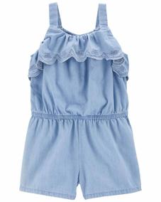 Küçük Kız Çocuk Kısa Tulum Mavi 194135851993 | Carter’s
