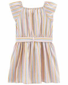 Kız Çocuk Çizgi Desenli Elbise 194135863576 | Carter’s
