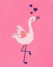 Küçük Kız Çocuk Flamingo Desenli Pijama Seti 4'lü Paket 194135949508 | Carter’s