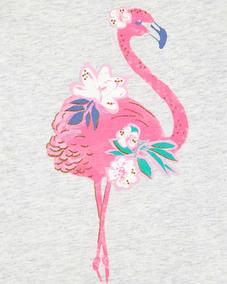 Küçük Kız Çocuk Flamingo Desenli Atlet Kolsuz Açık Gri 195861151838 | Carter’s