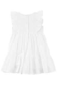 Küçük Kız Çocuk Kolsuz Elbise Beyaz 195861614500 | Carter’s
