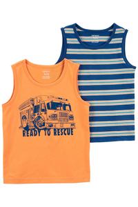Küçük Erkek Çocuk Kolsuz Tshirt Set  2'li Paket 195861662259 | Carter’s
