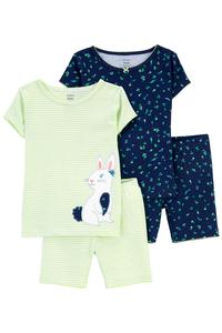 Kız Bebek Pijama Set 4'lü Paket 195861614753 | Carter’s