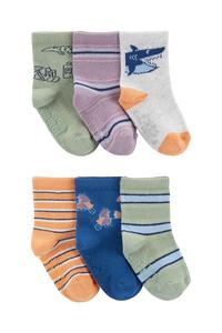 Küçük Erkek Çocuk Çorap Set 6'lı Paket 195861605973 | Carter’s