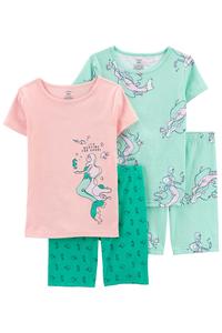 Kız Çocuk Pijama Set 4'lü Paket 195861613688 | Carter’s