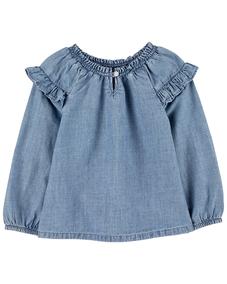 Küçük Kız Çocuk Tshirt Mavi 195861906292 | Carter’s