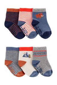 Erkek Bebek 6'lı Çorap Set 195861963813 | Carter’s
